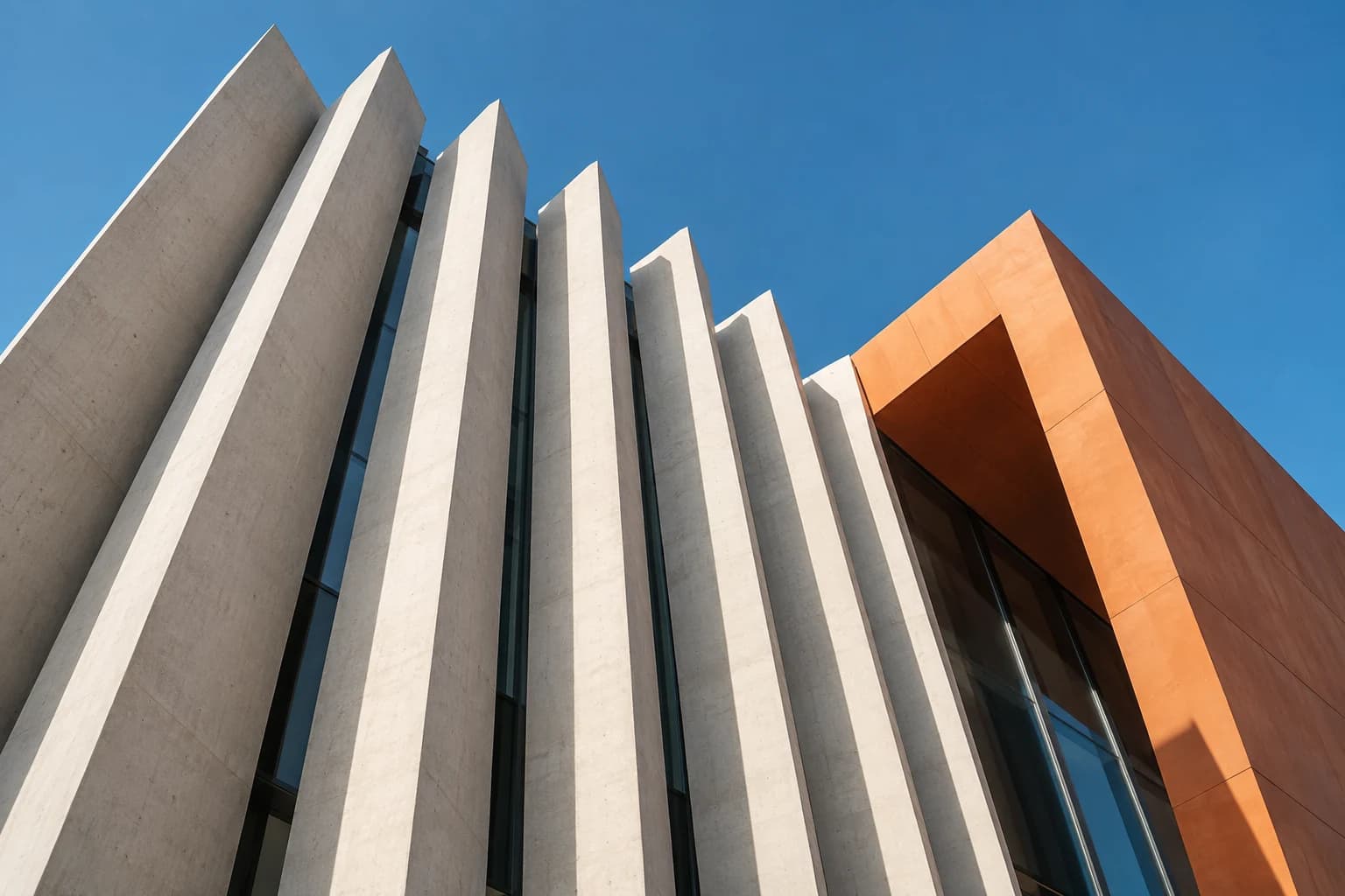 Modern architectural facades, an illustrative construction industry image
